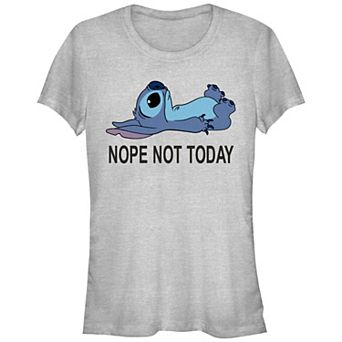 Disney's Lilo & Stitch Juniors' Nope Not Today Stitch Graphic Tee