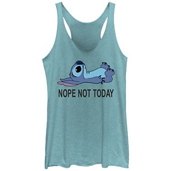 Disney's Lilo & Stitch Juniors' Nope Not Today Stitch Racerback Graphic Tank
