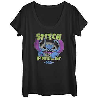 Disney's Lilo & Stitch Juniors' Experiment 626 Alien Mode Scoop Neck Graphic Tee