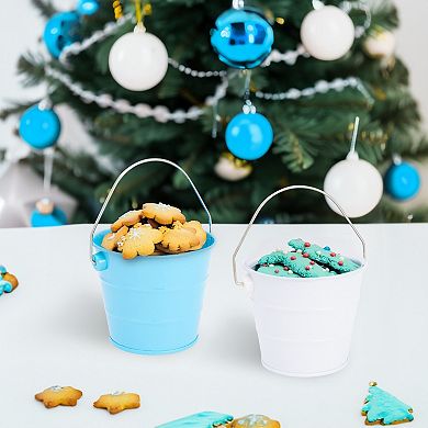 6 Pack Mini Buckets with Handles for Kids, Small Pails, 3.25x2.75 in