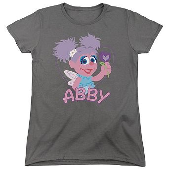 Sesame Street Flat Abby Short Sleeve Womens Tee