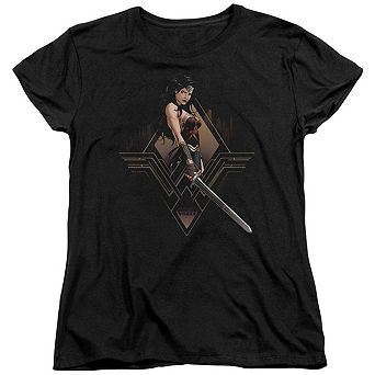 Batman V Superman City Girl Short Sleeve Womens T-shirt