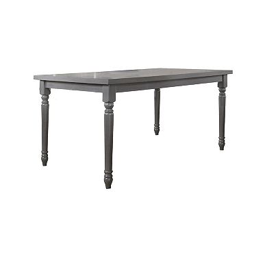 Best Master Furniture Luxembourg 6-Piece Solid Wood Dining Set with Bench