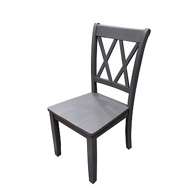 Best Master Furniture Luxembourg 6-Piece Solid Wood Dining Set with Bench