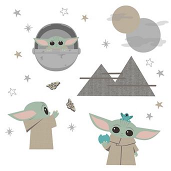 Lambs & Ivy Star Wars The Mandalorian The Child/baby Yoda Wall Decals