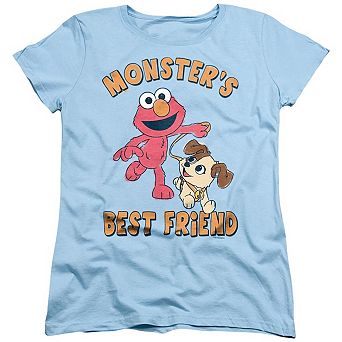 Sesame Street Furry Friends Forever Monster´s Best Friend Short Sleeve Women´s Tee