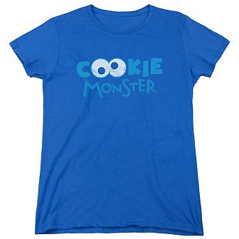 Sesame Street Cookie Eyes Short Sleeve Womens Tee