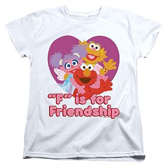 Sesame Street Friendship Short Sleeve Womens Tee