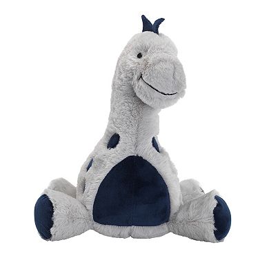 Lambs & Ivy Baby Dino Blue/gray Plush Dinosaur Stuffed Animal Toy Plushie- Spike