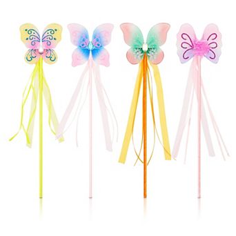 12-packs Princess Fairy Butterfly Wands, Ballerina Birthday Party Favors