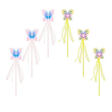 12-packs Princess Fairy Butterfly Wands, Ballerina Birthday Party Favors