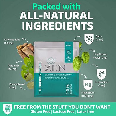 The Friendly Patch Co. Zen Stress Patch With Ashwagandha - 28 Patches