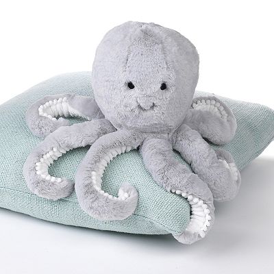 P.Lushes Pets Marina Coves Octopus Stuffed Animal - Premium Blue & Green Plush Toy, 6 Inches