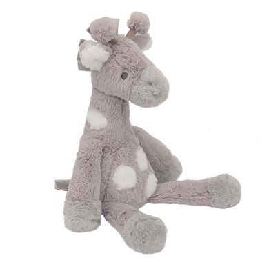 Lambs & Ivy Linen Safari Gray Giraffe Stuffed Animal Toy - Stretch