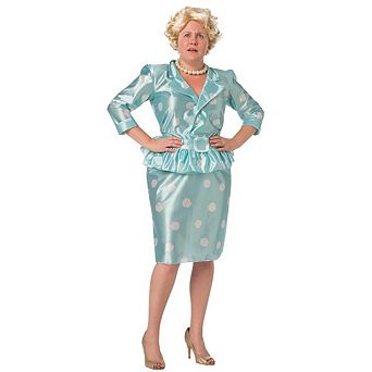 Rasta Imposta Golden Granny Ditzy Halloween Costume with Wig, Adult Size S-M