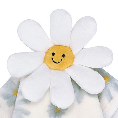 Lambs & Ivy Sweet Daisy Lovey White Flower Plush Security Blanket