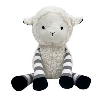 Lambs & Ivy Little Sheep White/gray Plush Lamb Stuffed Animal Toy - Ivy
