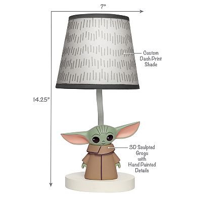 Lambs & Ivy Star Wars The Child/baby Yoda Nursery Lamp With Shade And Bulb