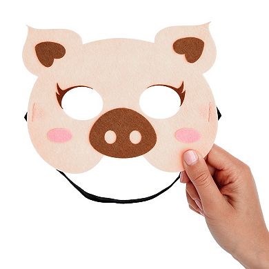 12-pack Animal Masks For Kids Farm-themed Birthday Party, 12 Designs, 7x7 In