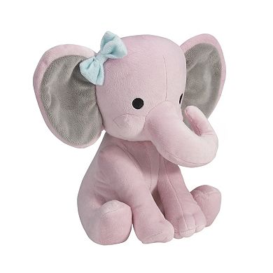 Bedtime Originals Twinkle Toes Pink Plush Elephant Stuffed Animal 10 Inch- Hazel