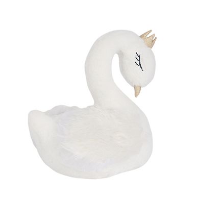 Lambs & Ivy Signature Swan Princess Plush White Stuffed Animal Toy - Princess
