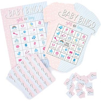 36x Gender Reveal Party Games Baby Bingo Boys And Girls Card For Baby Showers