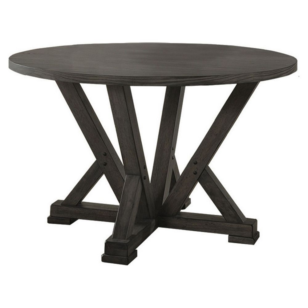 Best Master Furniture Anna Solid Wood Round Dining Table