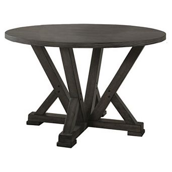 Best Master Furniture Anna Solid Wood Round Dining Table