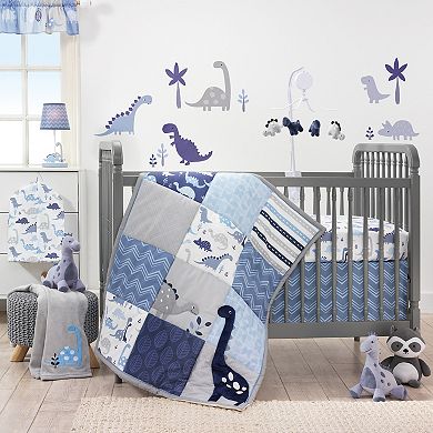 Bedtime Originals Roar Blue/gray Dinosaur Wall Decals/appliques