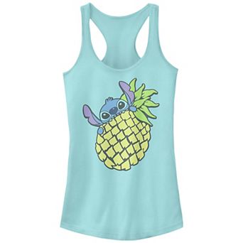 Disney's Lilo & Stitch Pineapple Eater Stitch Juniors' Graphic Racerback Tank