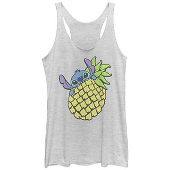 Disney's Lilo & Stitch Pineapple Eater Stitch Tri-Blend Juniors' Graphic Racerback Tank