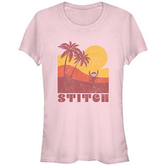 Disney's Lilo & Stitch Sunset Stitch Juniors' Graphic Tee