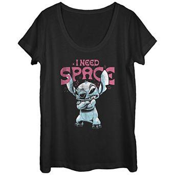 Disney's Lilo & Stitch I Need Space Stitch Juniors' Graphic Tee