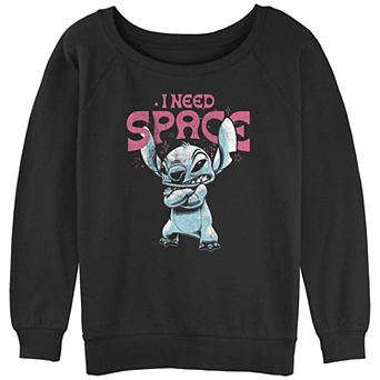 Disney's Lilo & Stitch I Need Space Stitch Juniors' Graphic Slouchy Terry
