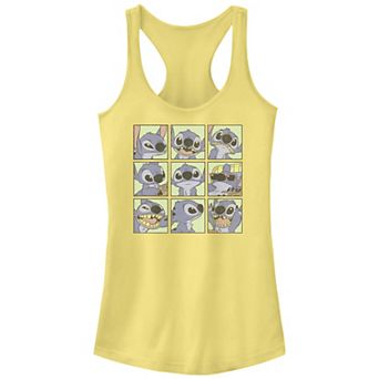 Disney's Lilo & Stitch Multi Moods Stitch Juniors' Graphic Racerback Tank