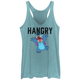 Disney's Lilo & Stitch Hangry Stitch Tri-Blend Juniors' Graphic Racerback Tank
