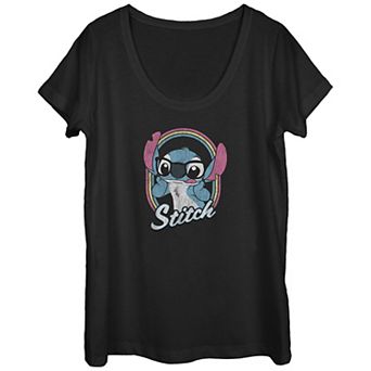 Disney's Lilo & Stitch Geeky Stitch Juniors' Graphic Tee