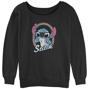 Disney's Lilo & Stitch Geeky Stitch Juniors' Graphic Slouchy Terry