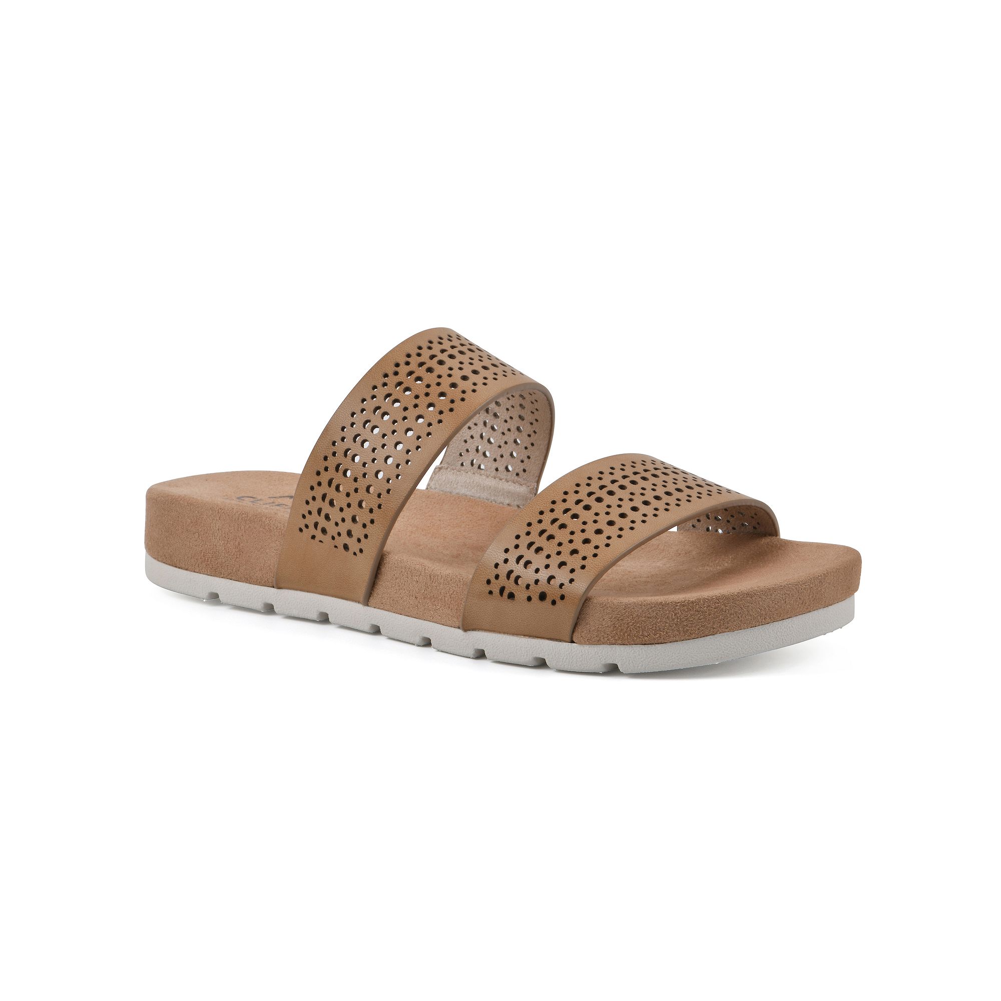Cliffs by White Mountain Thrilled Womens Slide Sandals, Size: 7.5, Natural