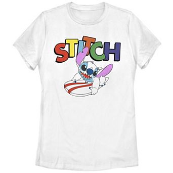 Disney's Lilo & Stitch Surf Stitch Juniors' Graphic Tee