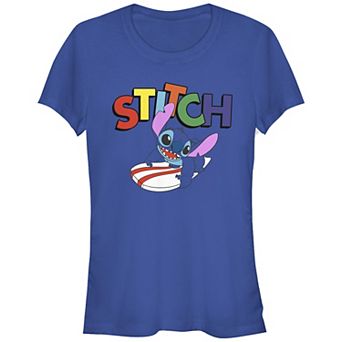Disney's Lilo & Stitch Surf Stitch Juniors' Graphic Tee