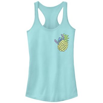 Disney's Lilo & Stitch Pineapple Eater Stitch Juniors' Graphic Racerback Tank