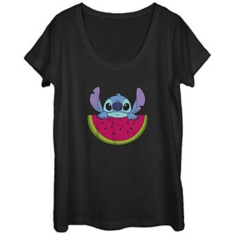 Disney's Lilo & Stitch Watermelon Stitch Juniors' Graphic Tee