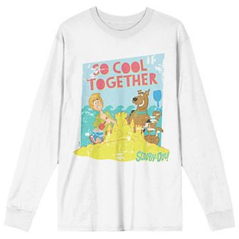 Juniors' Scooby Doo So Cool Together Long Sleeve Graphic Tee