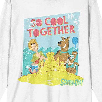 Juniors' Scooby Doo So Cool Together Long Sleeve Graphic Tee