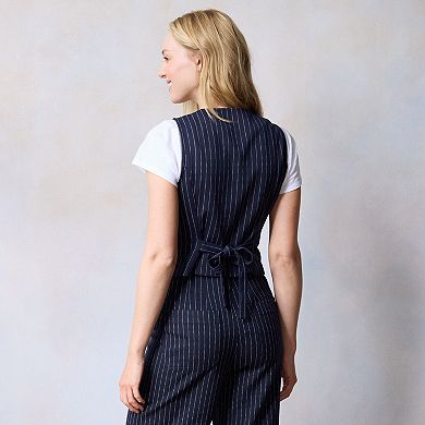 Women's LC Lauren Conrad Button Up V-Neck Vest