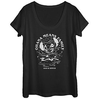 Disney's Lilo & Stitch Celestial Ohana Means Family Juniors' Graphic Tee