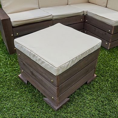 KidKraft Outdoor Sectional Ottoman & Umbrella Set