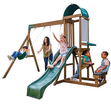 KidKraft Wilderness Point Wooden Swing Set