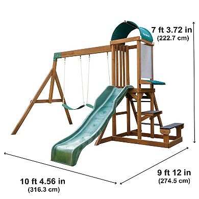 KidKraft Wilderness Point Wooden Swing Set